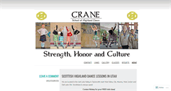 Desktop Screenshot of craneschoolofhighlanddance.com