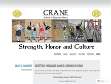 Tablet Screenshot of craneschoolofhighlanddance.com